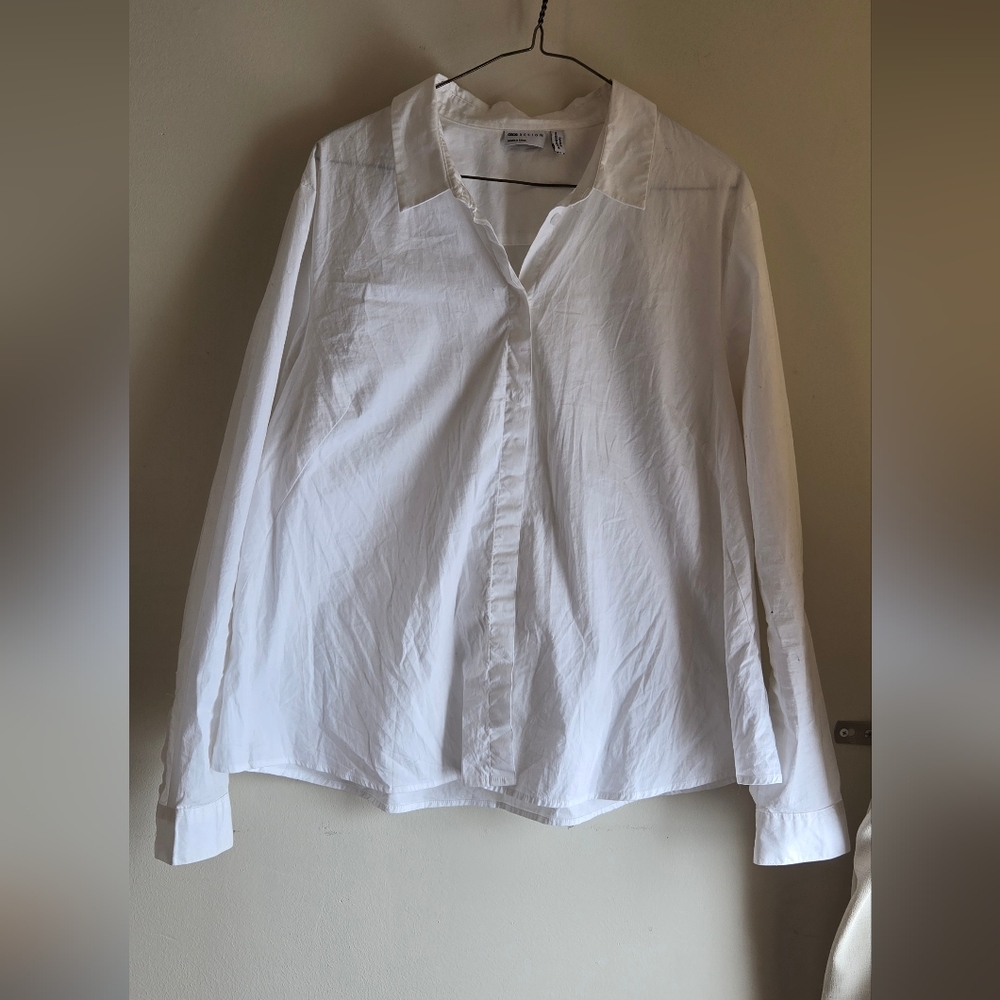 ASOS Maternity Classic White Button-Up Shirt